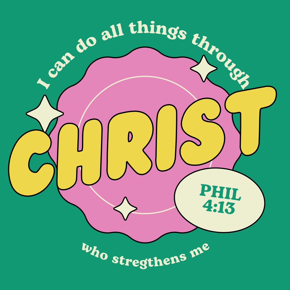 Philippians 4:13  Sticker