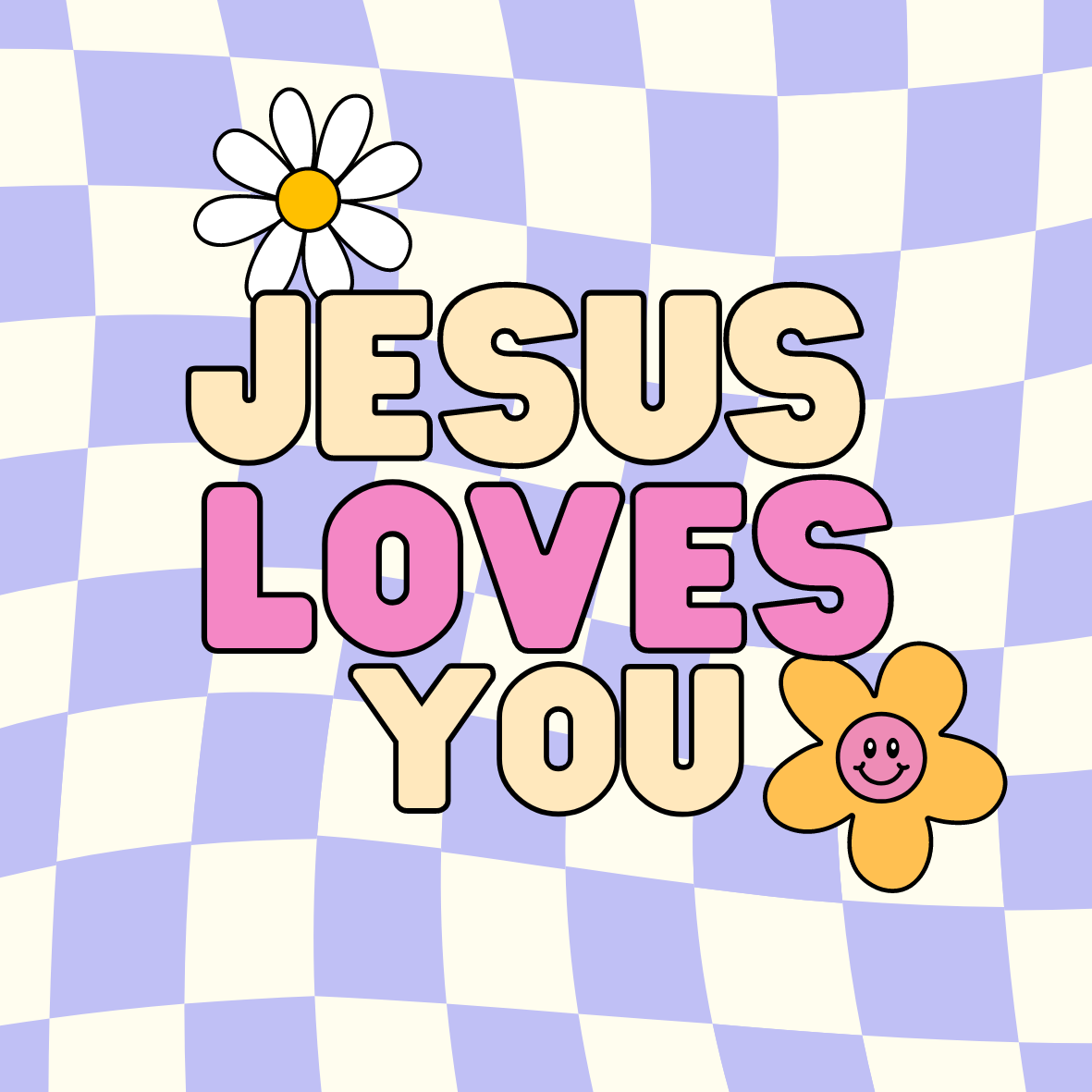 Jesus Loves You Sticker