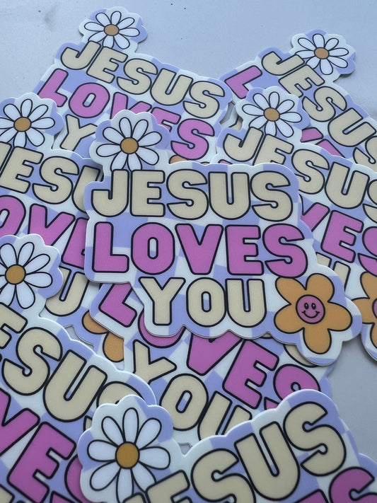 Jesus Loves You Sticker